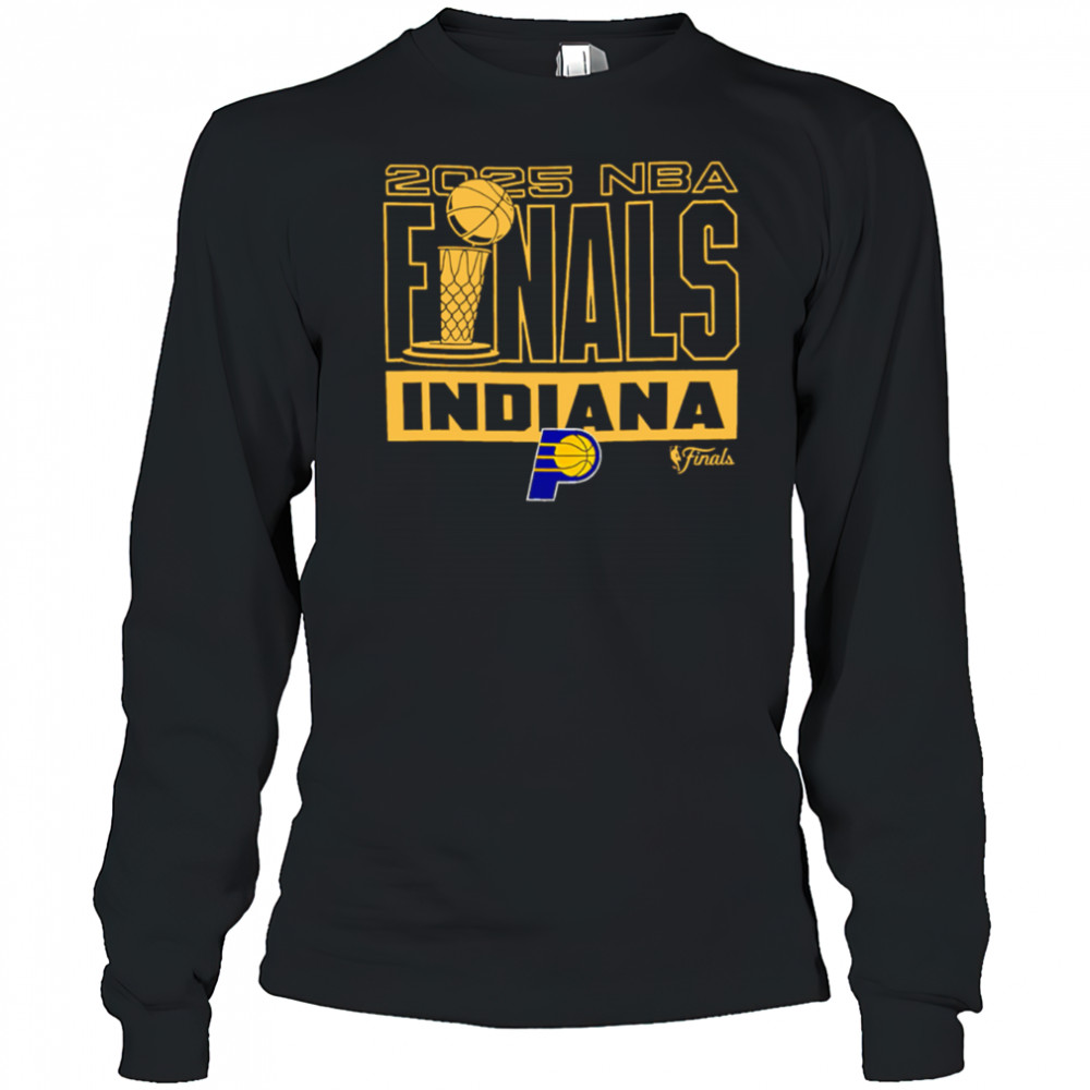 Indiana pacers 2025 NBA finals trophy shirt Long Sleeved