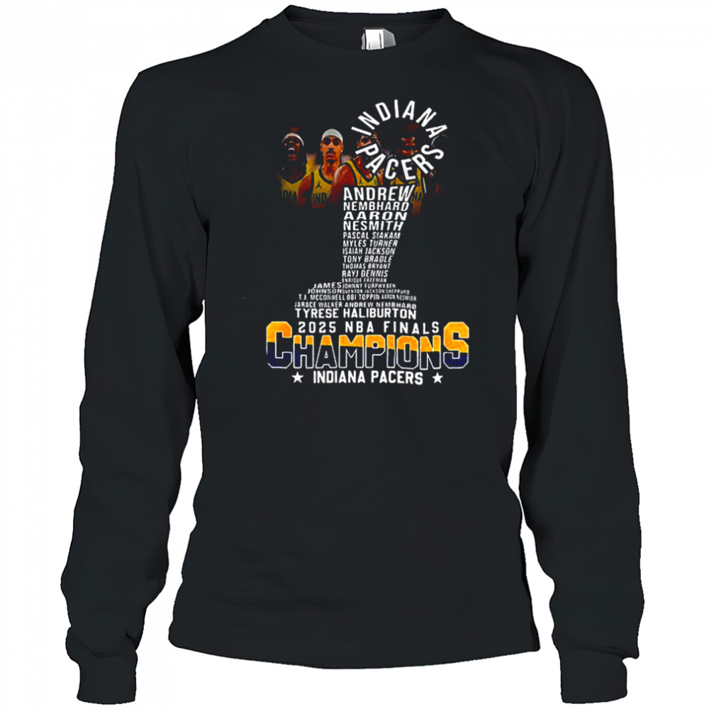Indiana Pacers NBA Basketball 2025 NBA Finals Champions shirt Long Sleeved