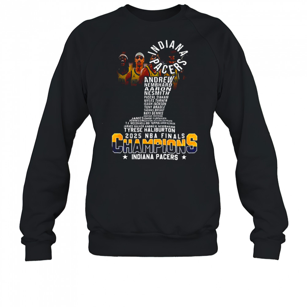Indiana Pacers NBA Basketball 2025 NBA Finals Champions shirt Sweatshirt