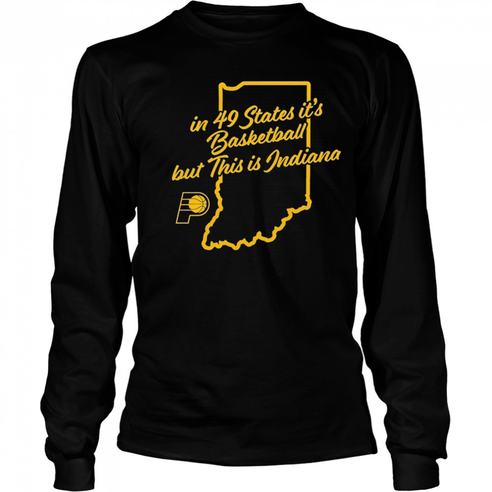 Indiana Pacers Stadium Essentials Unisex Home State T-Shirt Long Sleeved
