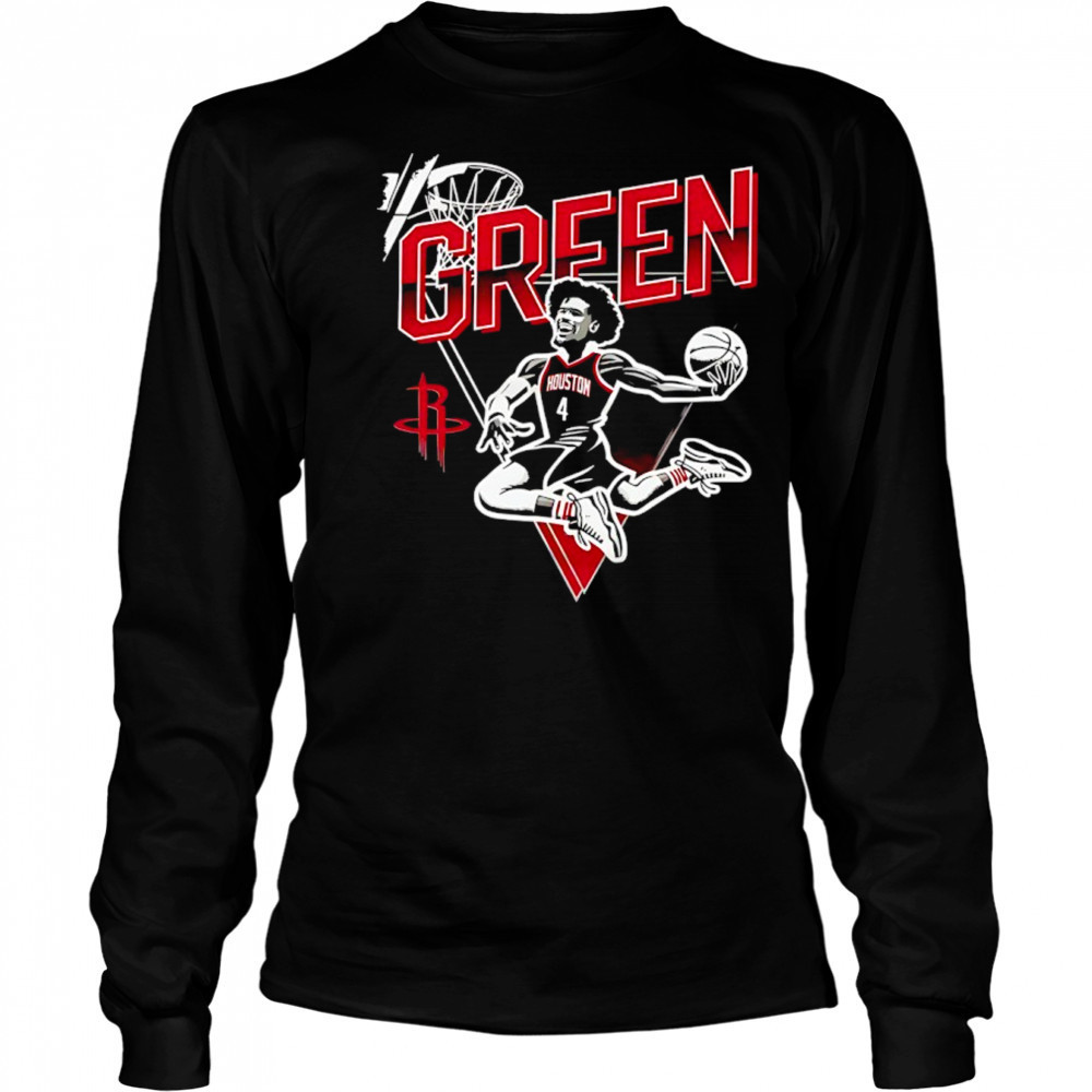 Jalen Green Houston Rockets Basketball art shirt Long Sleeved