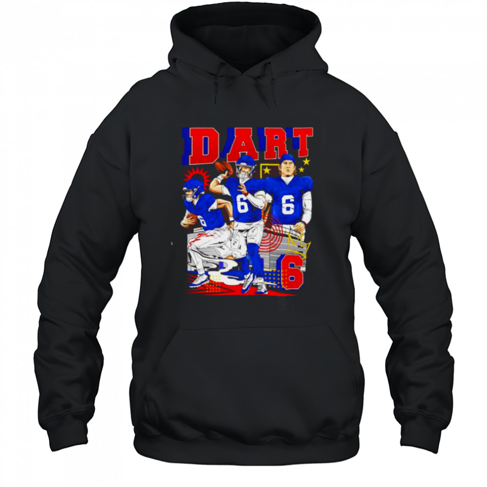 Jaxson Dart No.06 New York Giants football 2025 graphic shirt Hoodie