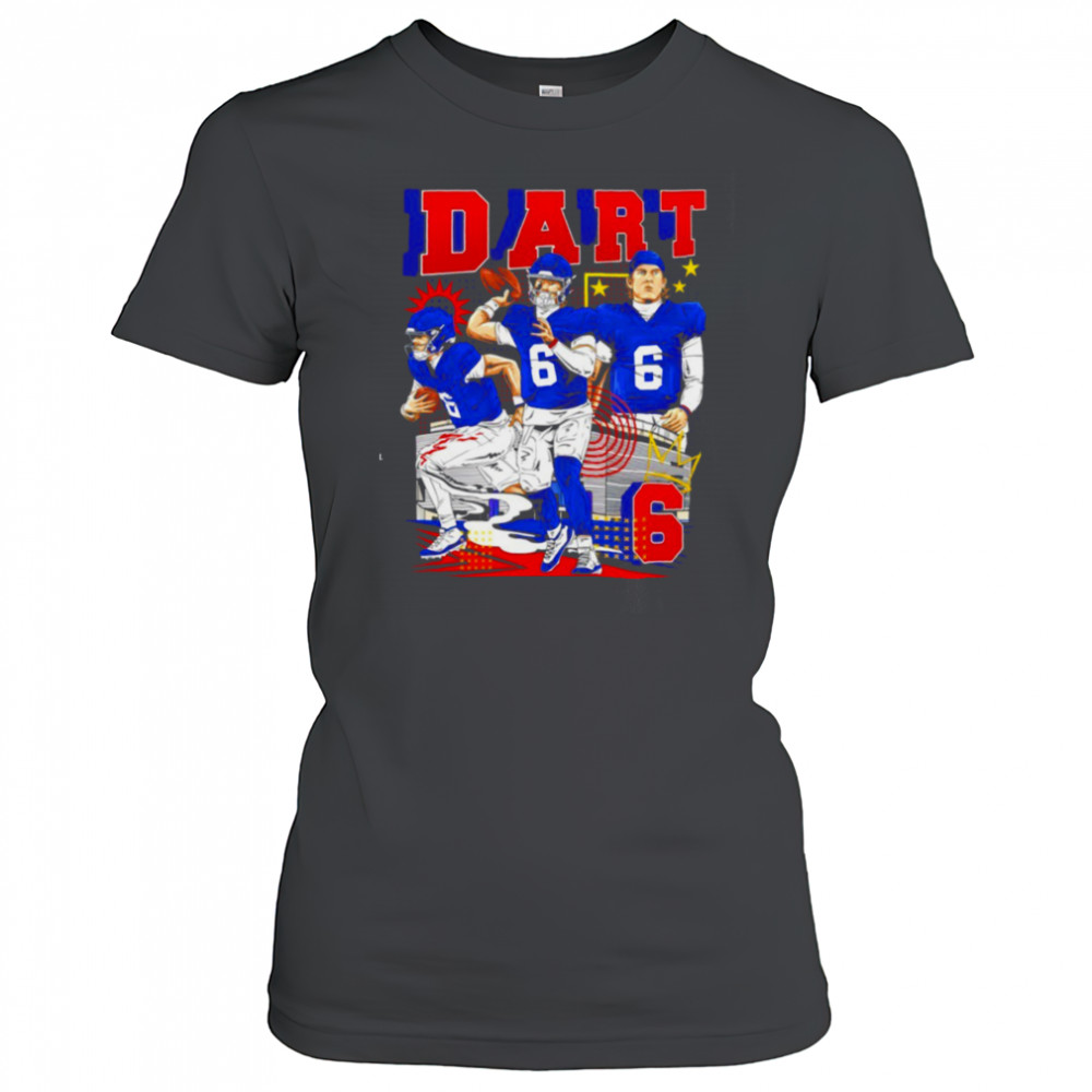 Jaxson Dart No.06 New York Giants football 2025 graphic shirt Women's T-shirt