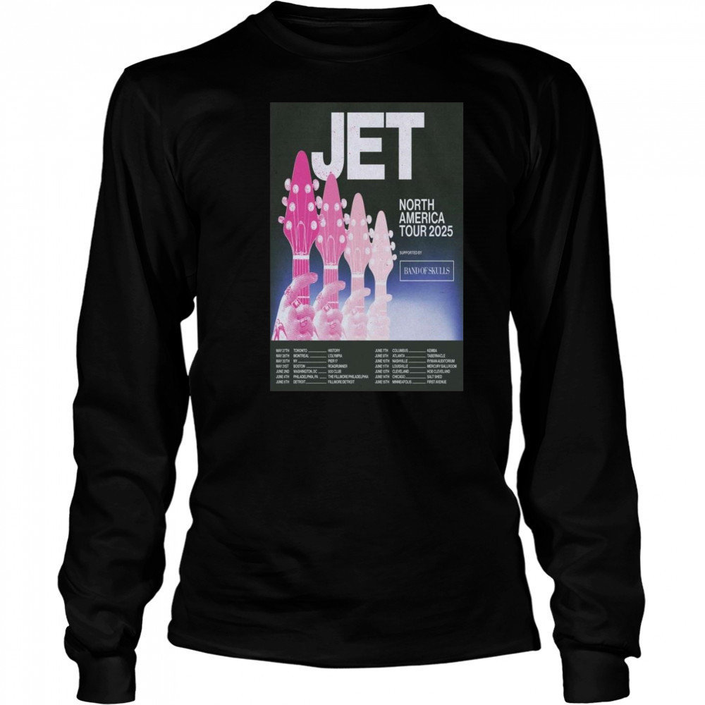 JET Poster North America Tour 2025 Shirt Long Sleeved