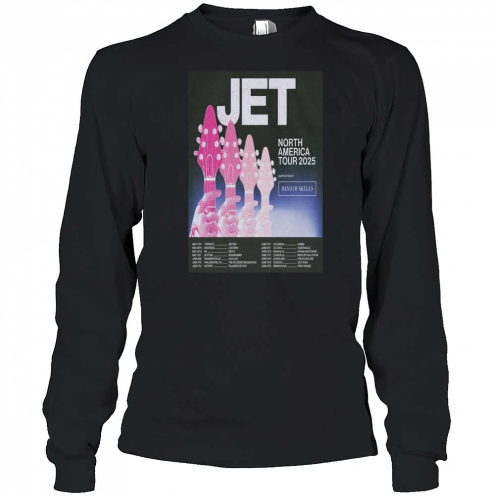JET Poster North America Tour 2025 Shirt Long Sleeved