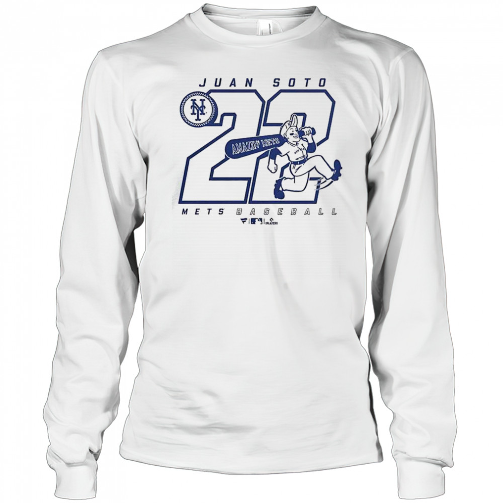 Juan Soto 22 New York Mets Amazin’ Mets T-Shirt Long Sleeved