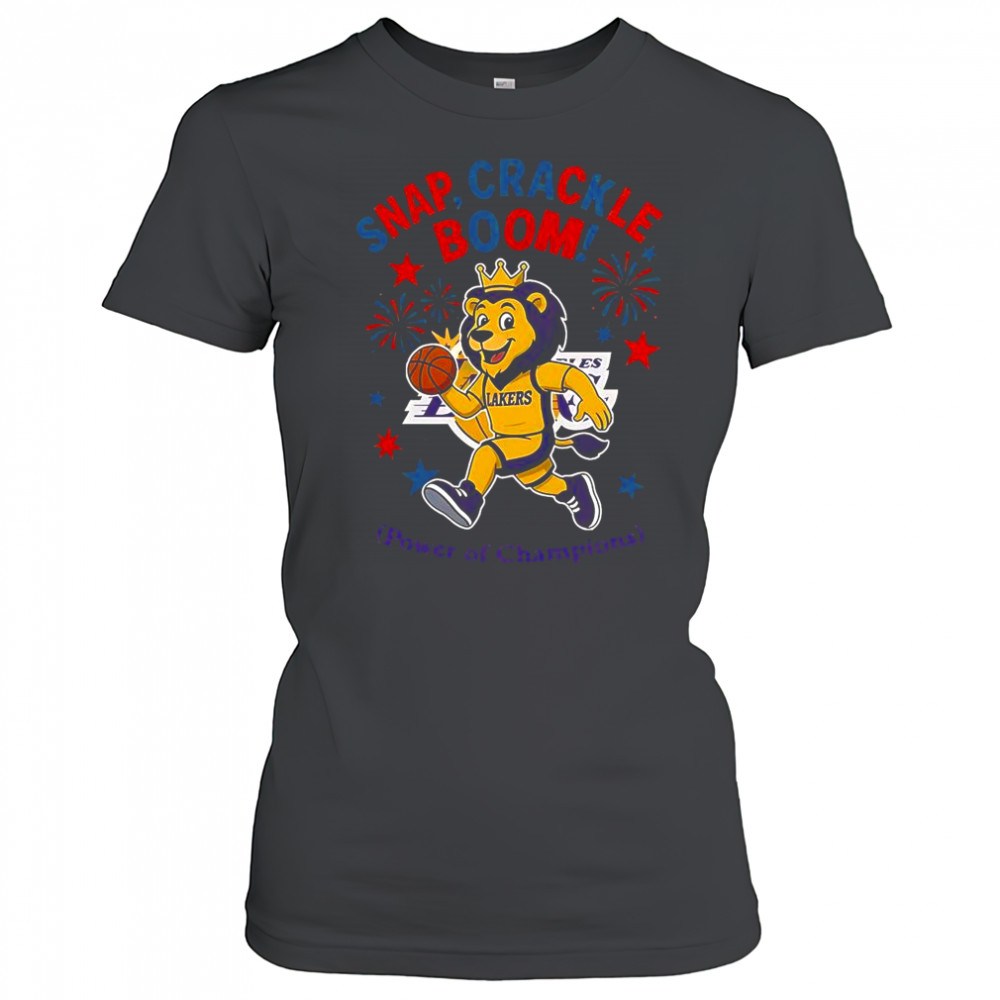 Los Angeles Lakers Snap Crackle Boom Power Of Champions Indepencence Day T-Shirt Women's T-shirt