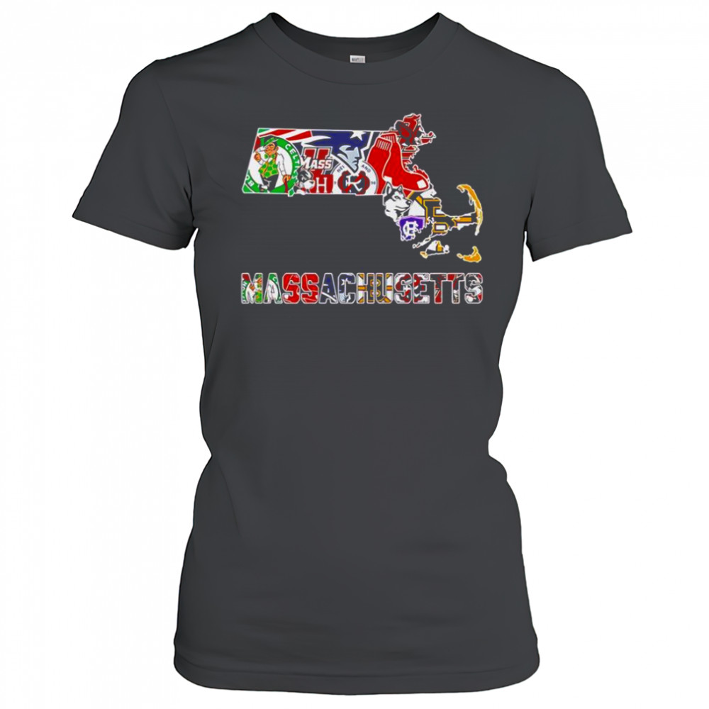 Massachusetts Sports Map T-Shirt Women's T-shirt