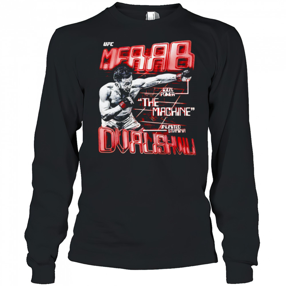 Merab Dvalishvili The Machine UFC retro shirt Long Sleeved