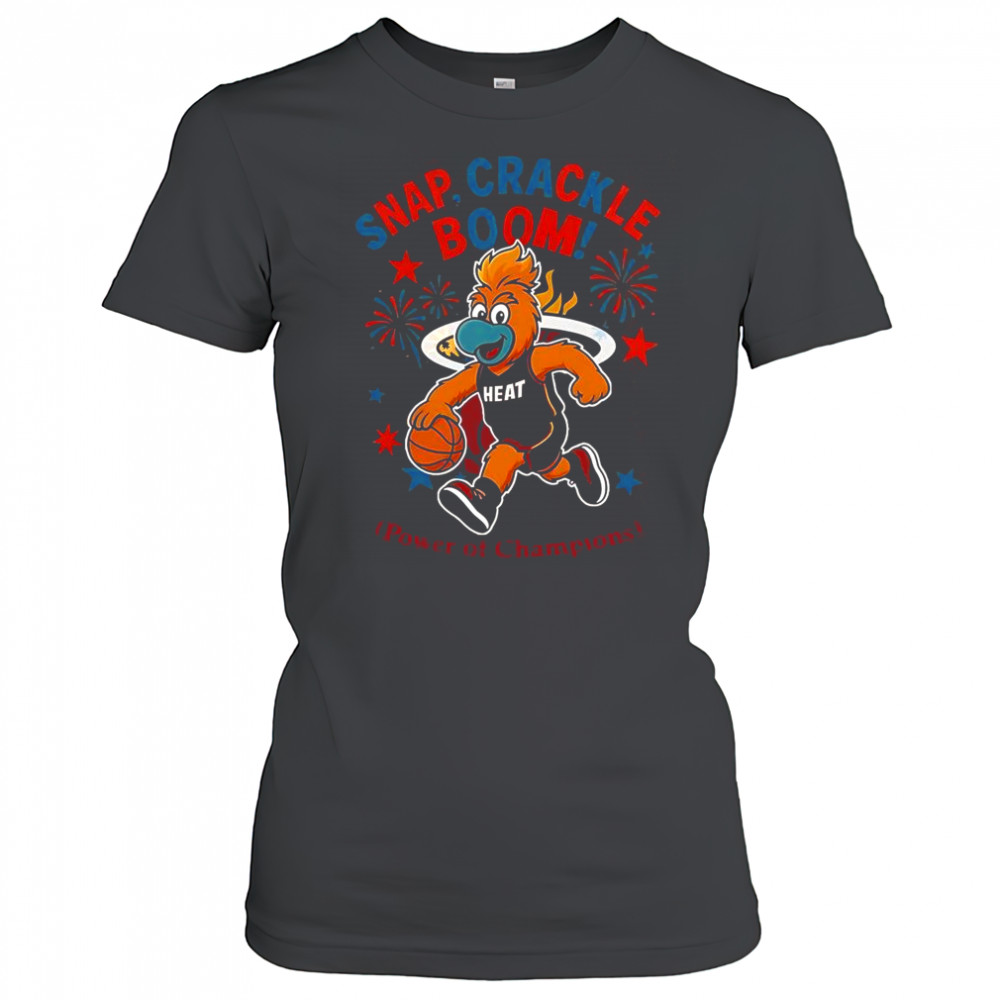 Miami Heat Snap Crackle Boom Power Of Champions Indepencence Day T-Shirt Women's T-shirt