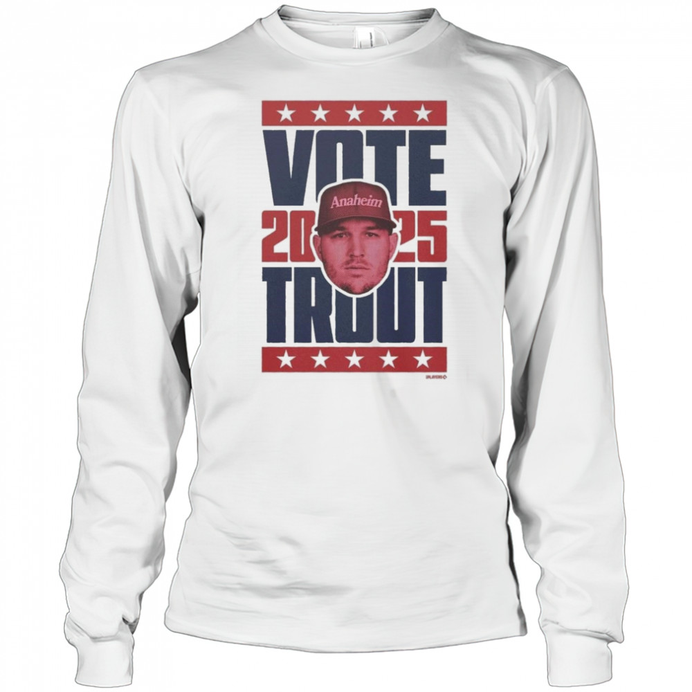 Mike Trout Los Angeles Angels Vote Heavyweight 2025 Shirt Long Sleeved