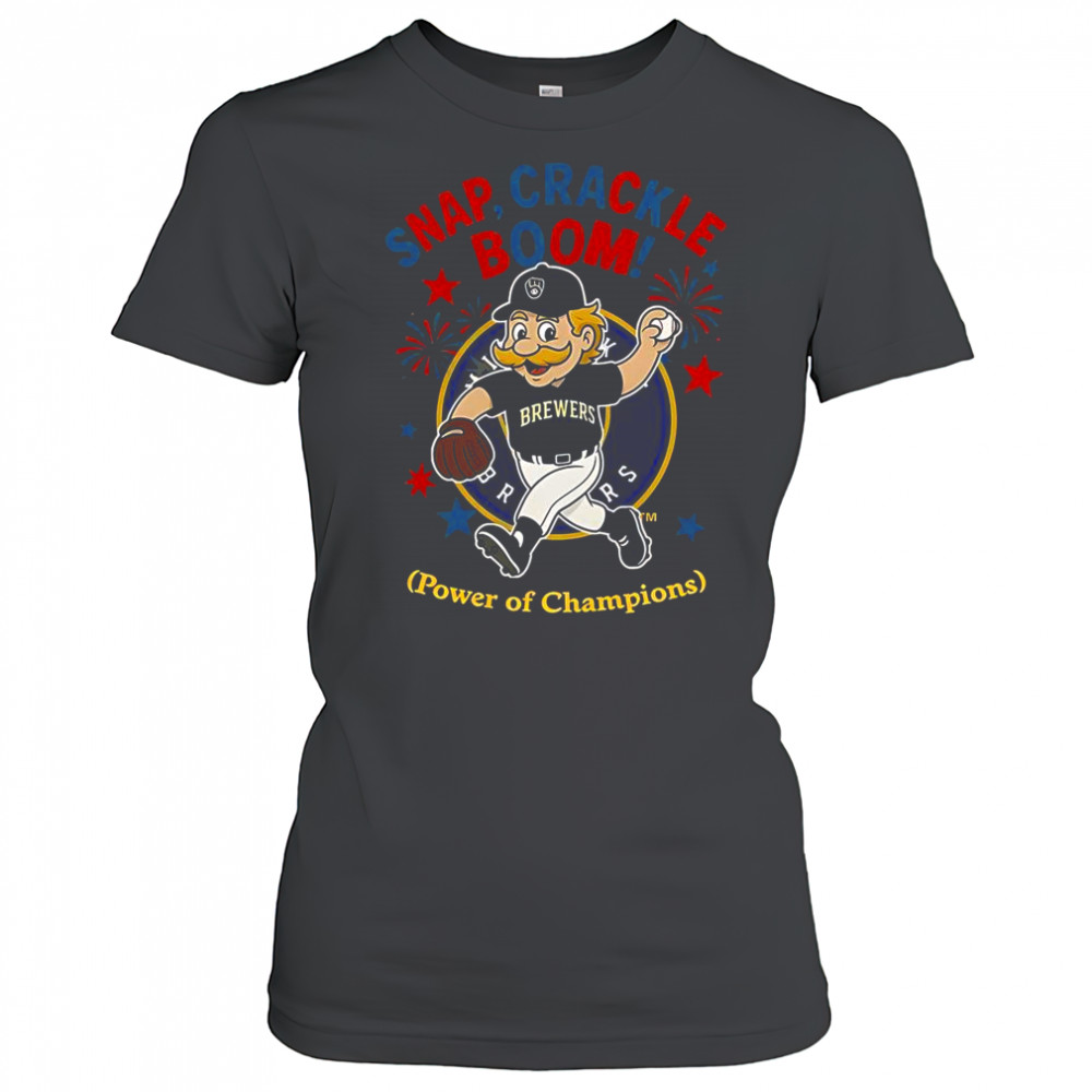Milwaukee Brewers Snap Crackle Boom Power Of Champions Indepencence Day T-Shirt Women's T-shirt