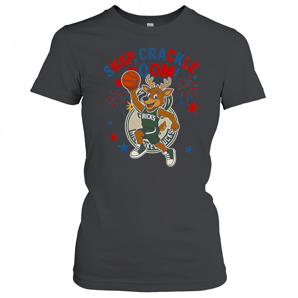 Milwaukee Bucks Snap Crackle Boom Power Of Champions Indepencence Day T-Shirt Women's T-shirt