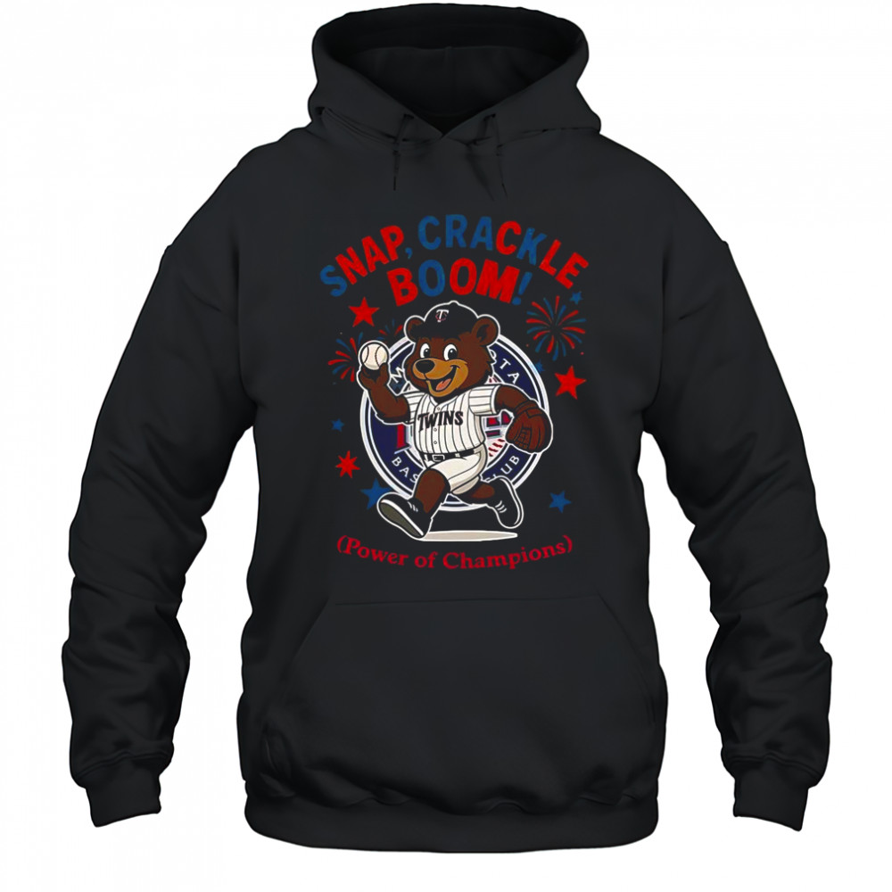 Minnesota Twins Snap Crackle Boom Power Of Champions Indepencence Day T-Shirt Hoodie