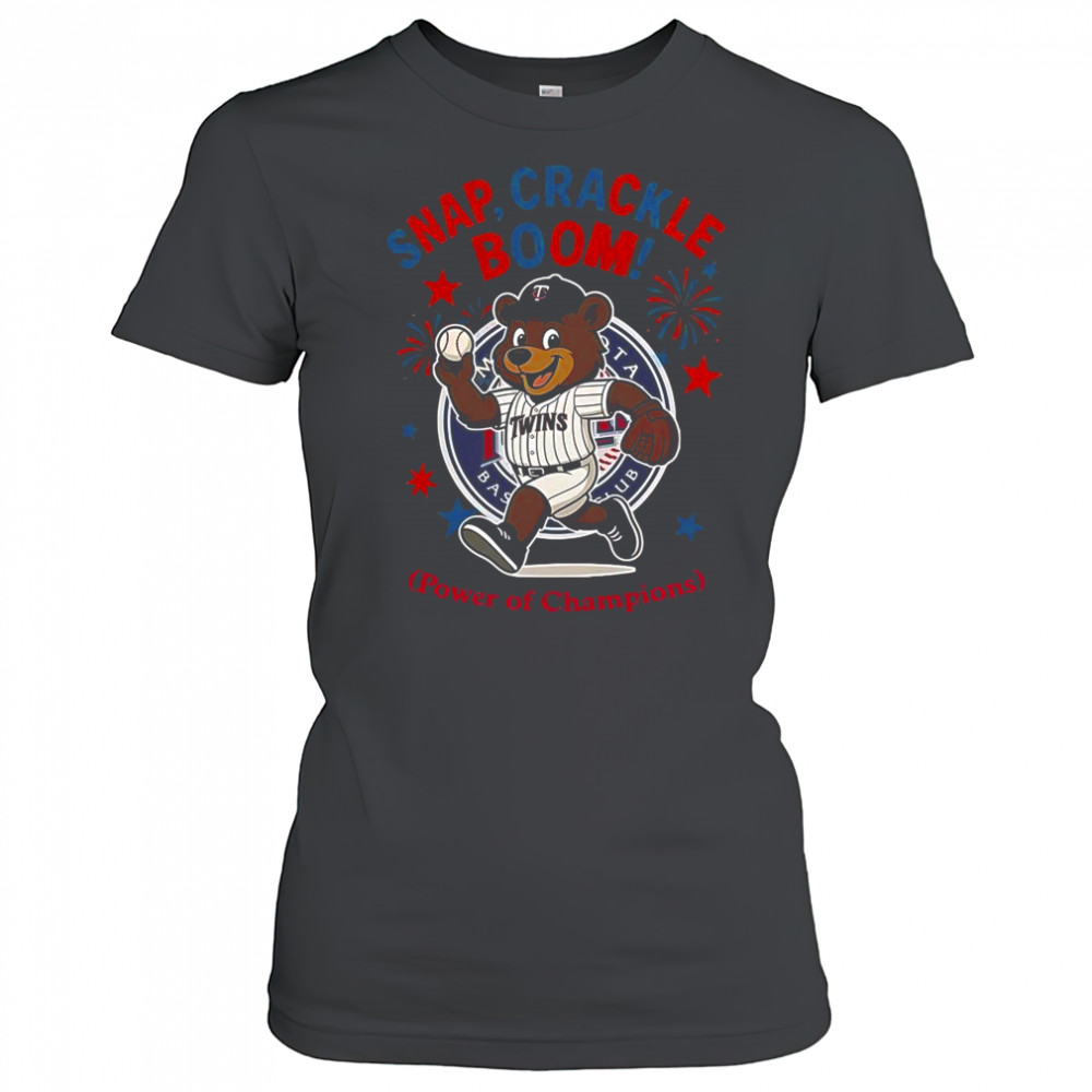 Minnesota Twins Snap Crackle Boom Power Of Champions Indepencence Day T-Shirt Women's T-shirt