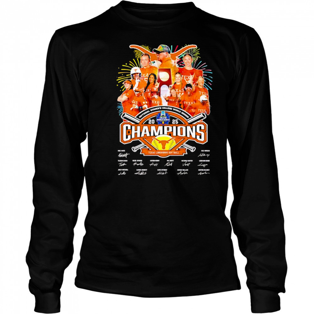 National Women’s College World Series Champions 2025 Texas Longhorns softball shirt Long Sleeved