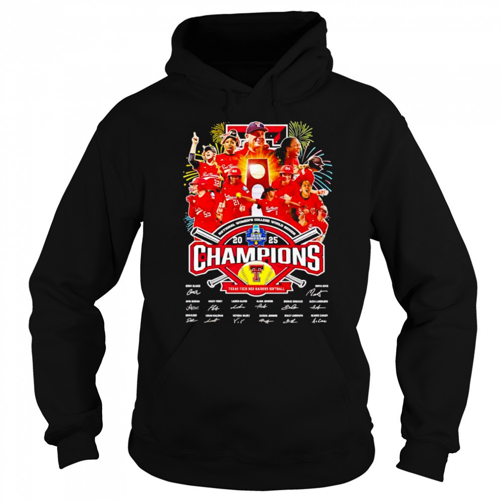 National Women’s College World Series Champions 2025 Texas Tech Red Raiders softball shirt Sweatshirt