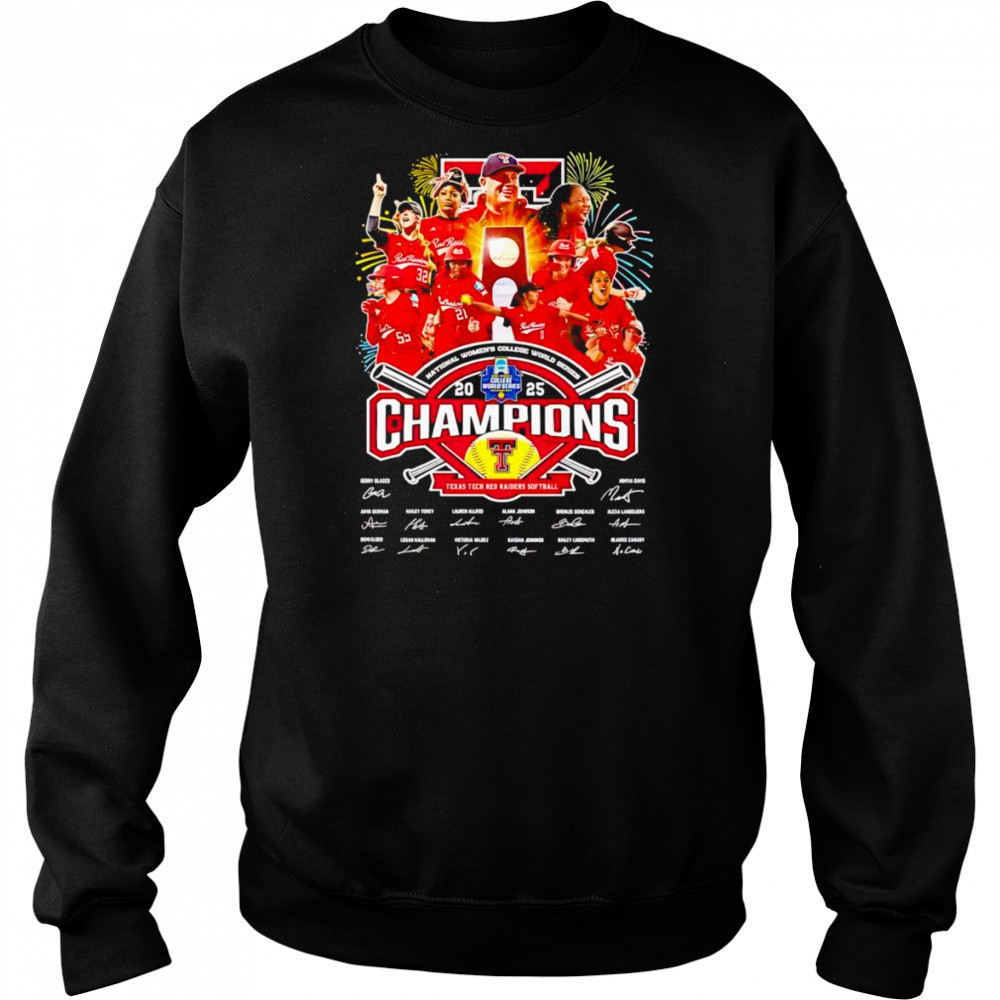 National Women’s College World Series Champions 2025 Texas Tech Red Raiders softball shirt Hoodie