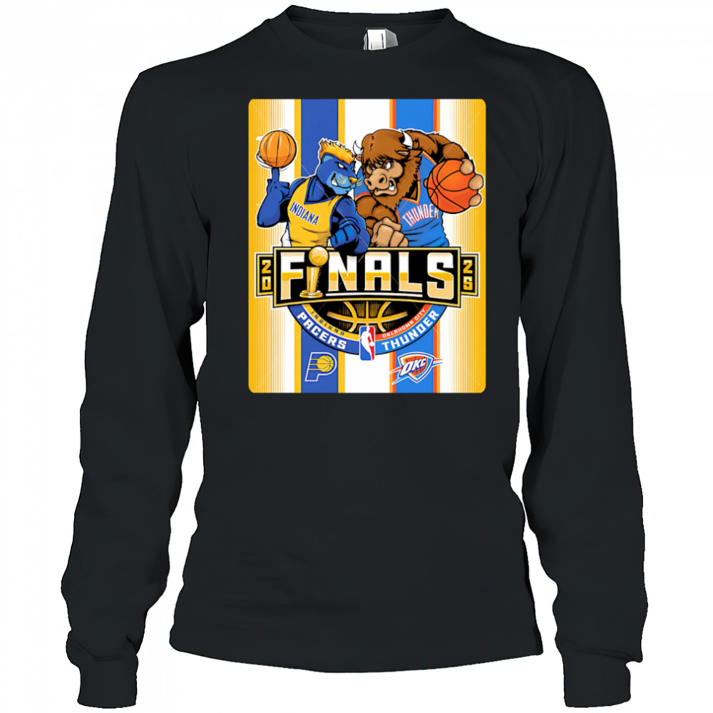 Nba Finals Pacers Vs Okc Thunder mascot shirt Long Sleeved