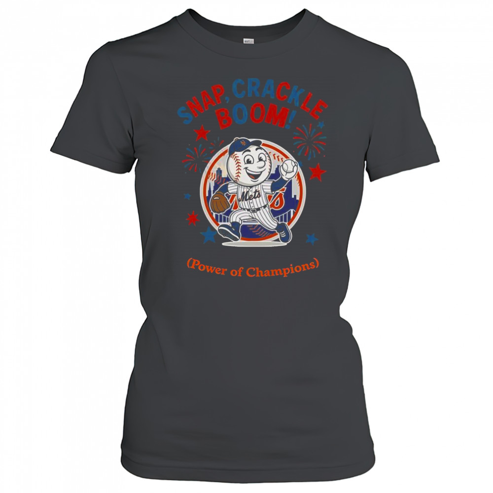 New York Mets Snap Crackle Boom Power Of Champions Indepencence Day T-Shirt Women's T-shirt