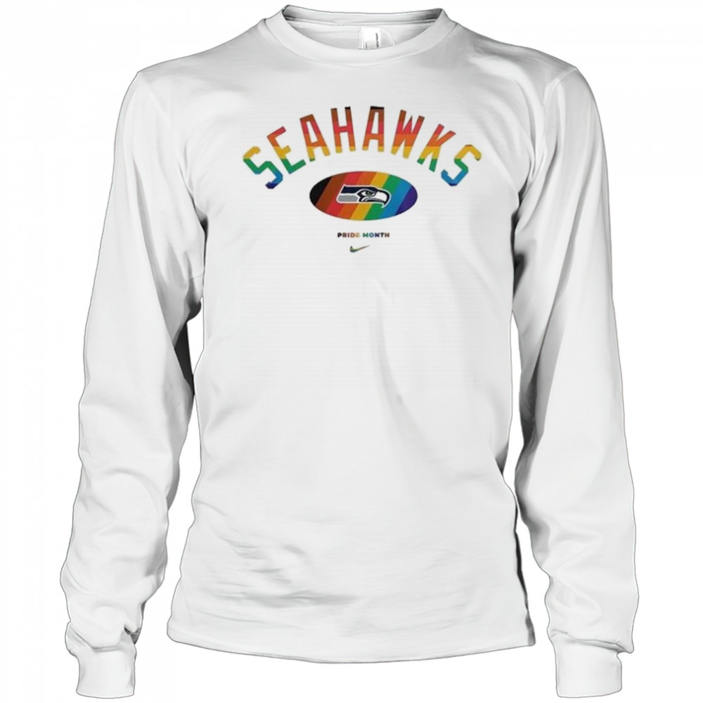 NFL Seattle Seahawks x Pride Month Football Accept Understand Love 2025 Shirt Long Sleeved
