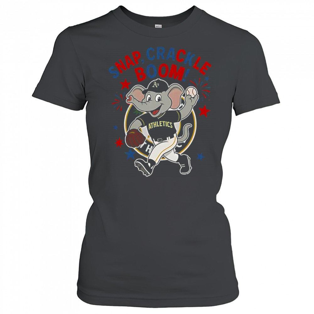 Oakland Athletics Snap Crackle Boom Power Of Champions Indepencence Day T-Shirt Women's T-shirt