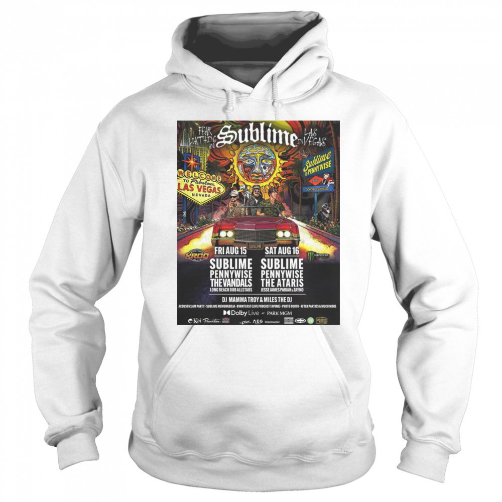 Official Sublime The Dolby Live In Las Vegas Tour August 15 2025 T-Shirt Sweatshirt