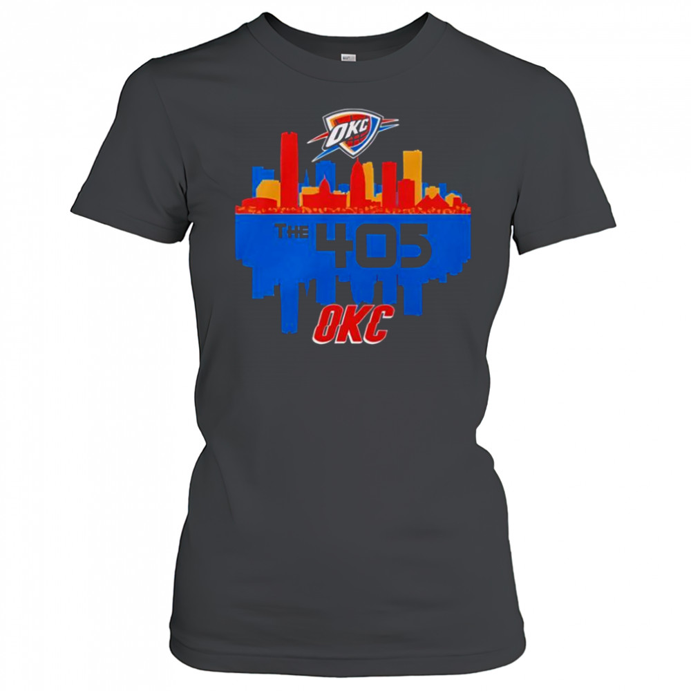 Oklahoma City Thunder Stadium The 405 OC Cities T-Shirt Women's T-shirt