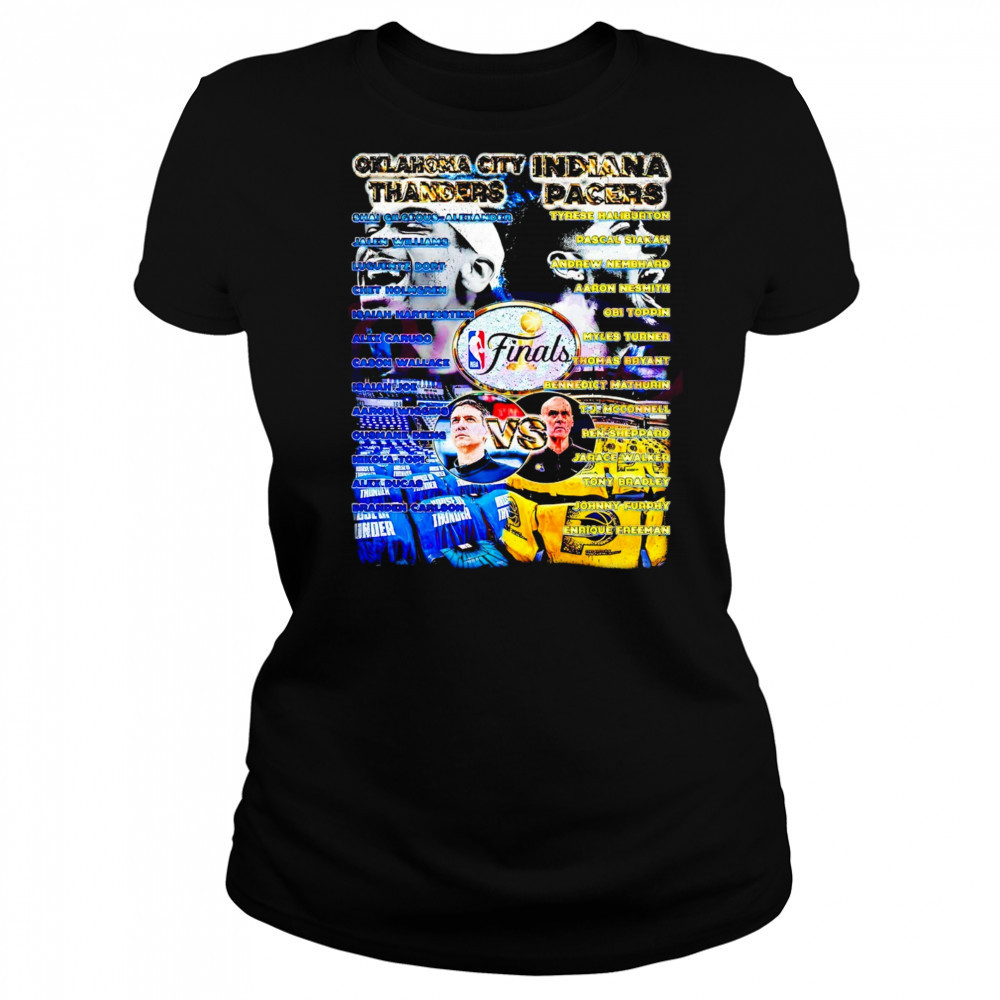 Oklahoma City Thunder vs Indiana Pacers NBA Finals 2025 full roster shirt Women's T-shirt