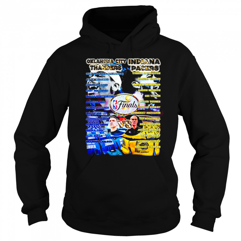 Oklahoma City Thunder vs Indiana Pacers NBA Finals 2025 full roster shirt Sweatshirt