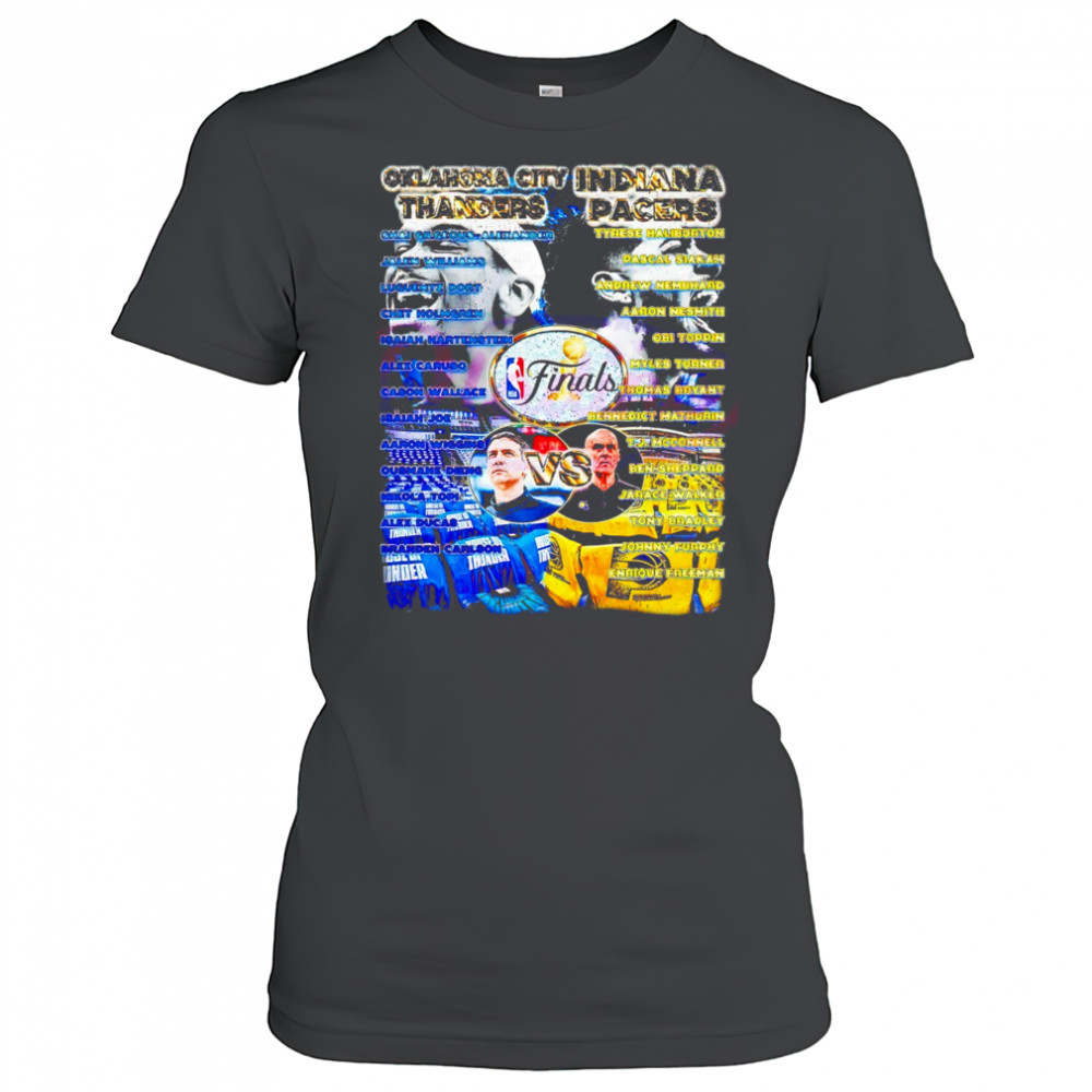 Oklahoma City Thunder vs Indiana Pacers NBA Finals 2025 full roster shirt Women's T-shirt
