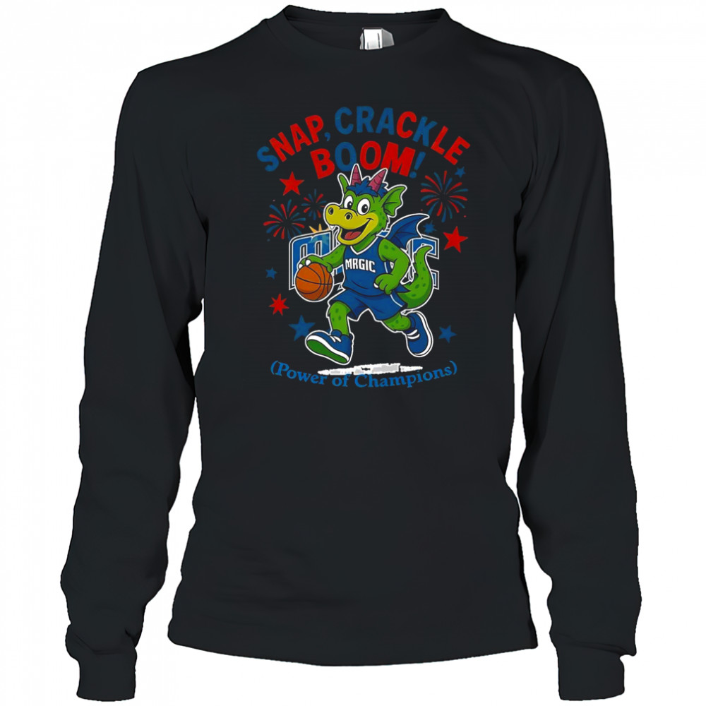 Orlando Magic Snap Crackle Boom Power Of Champions Indepencence Day T-Shirt Long Sleeved