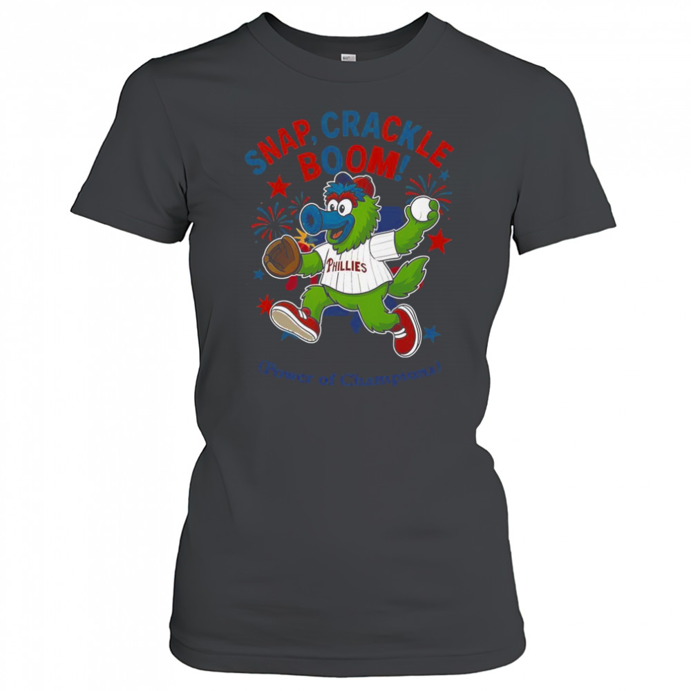 Philadelphia Phillies Snap Crackle Boom Power Of Champions Indepencence Day T-Shirt Women's T-shirt