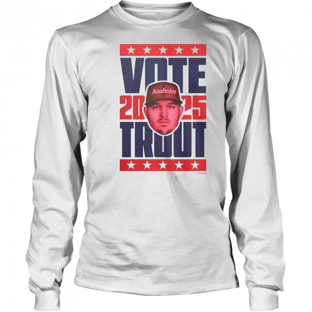 Premium Mike Trout 2025 Vote T-Shirt Long Sleeved