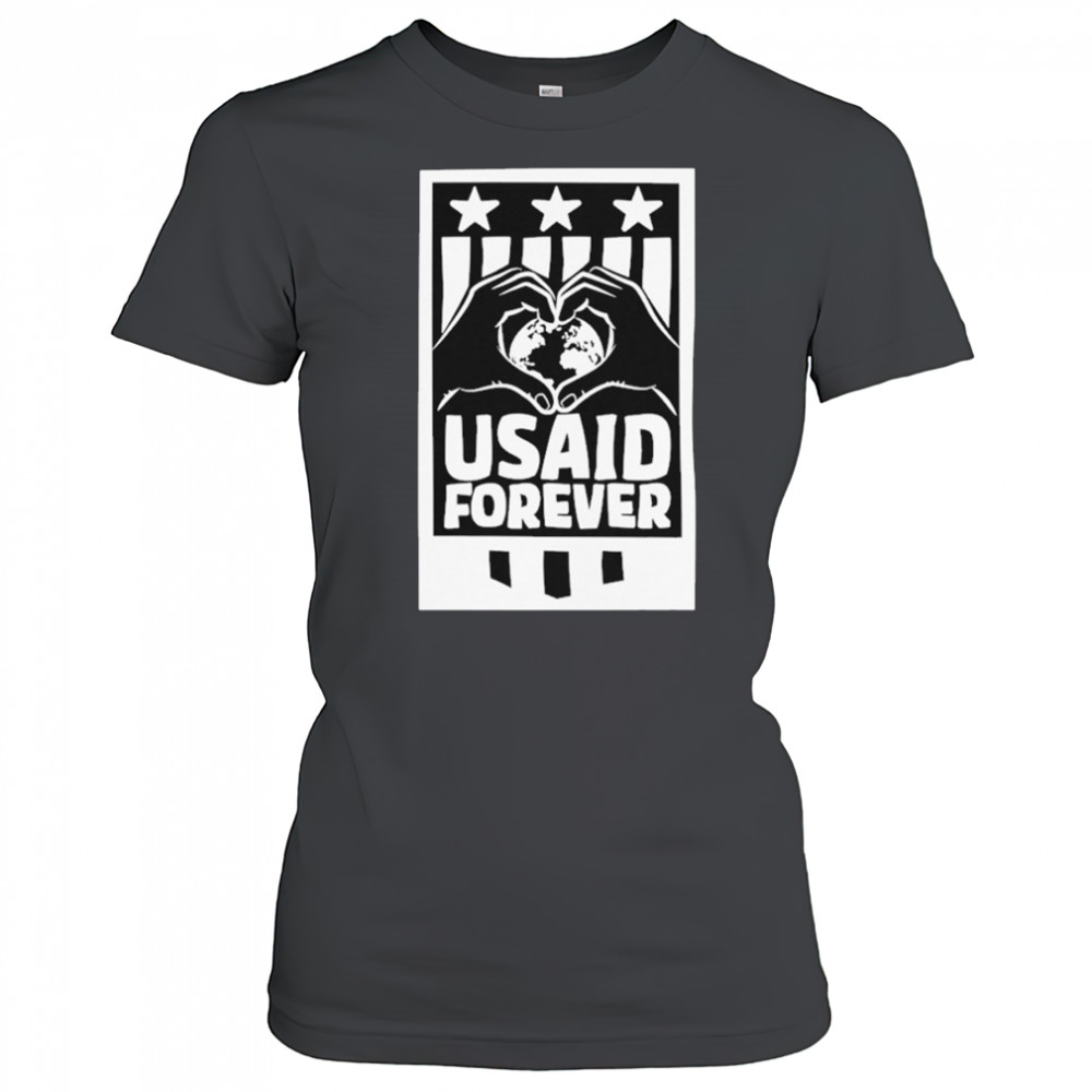 Proud Usaid Partner Heart Hands T-shirt Women's T-shirt