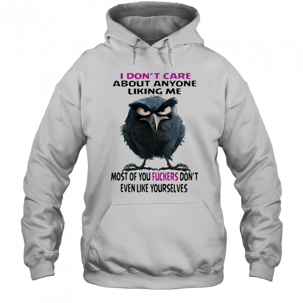 Raven I don’t care about anyone liking me most of you fuckers shirt Hoodie
