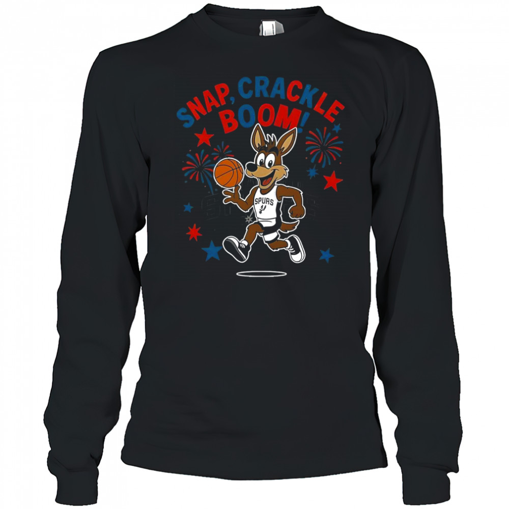 San Antonio Spurs Snap Crackle Boom Power Of Champions Indepencence Day T-Shirt Long Sleeved