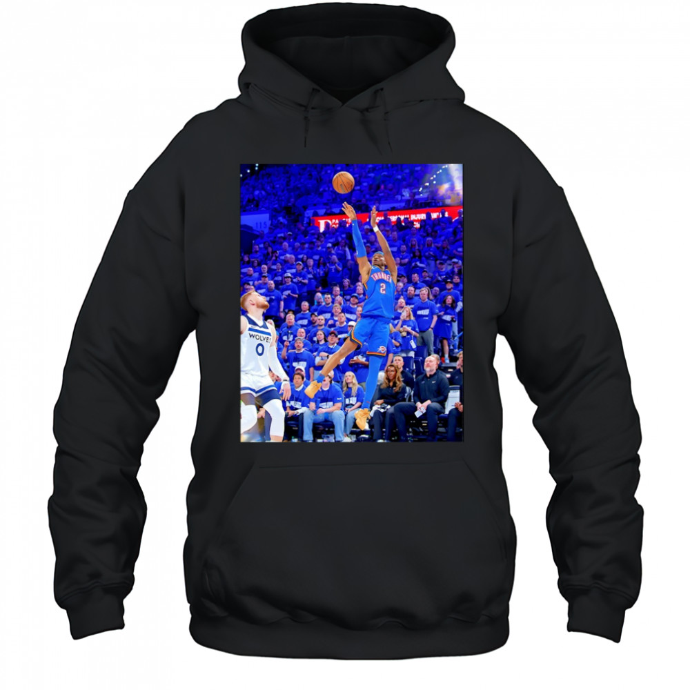 Shai Gilgeous Alexander Oklahoma City Thunder NBA Basketball Game Frames shirt Hoodie