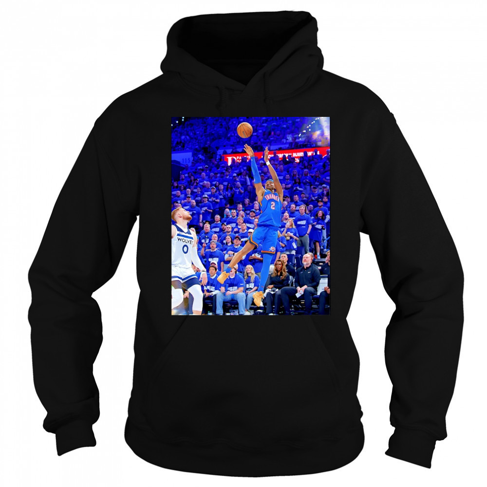 Shai Gilgeous Alexander Oklahoma City Thunder NBA Basketball Game Frames shirt Sweatshirt