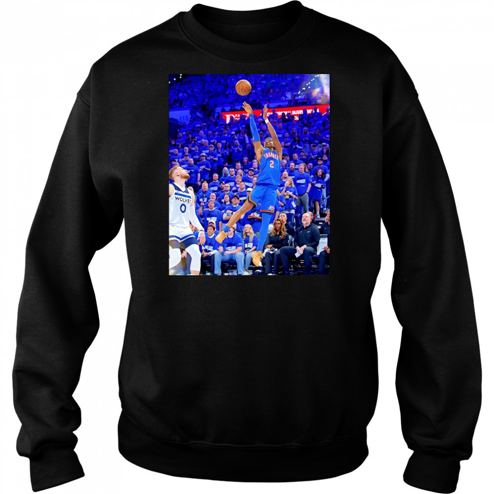 Shai Gilgeous Alexander Oklahoma City Thunder NBA Basketball Game Frames shirt Hoodie