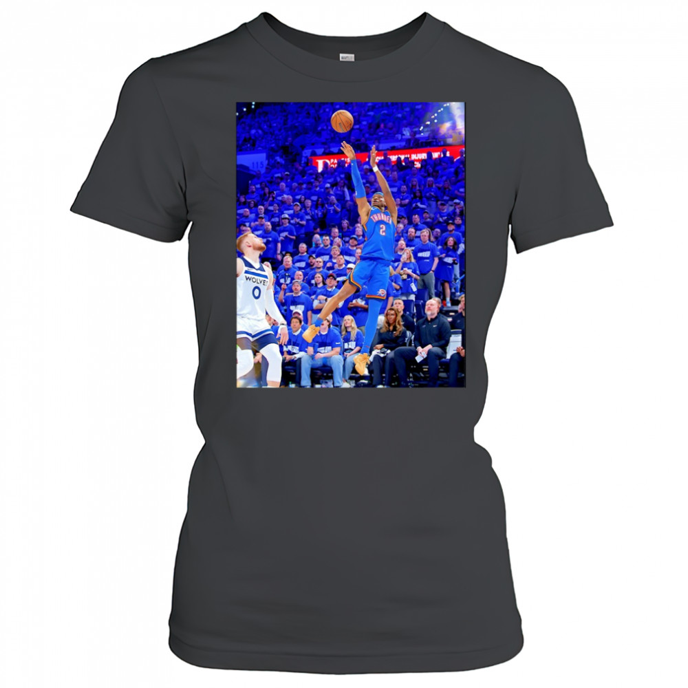 Shai Gilgeous Alexander Oklahoma City Thunder NBA Basketball Game Frames shirt Women's T-shirt