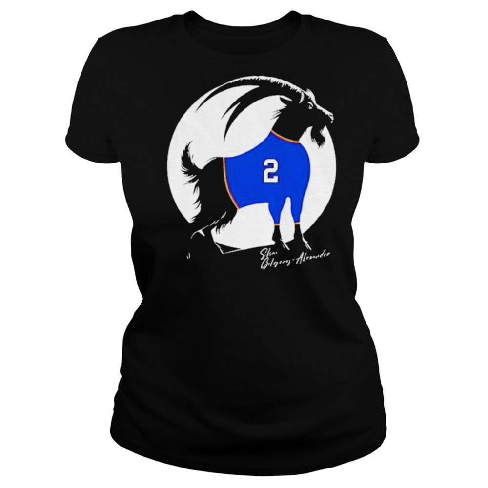 Shai Gilgeous Alexander x Goat Oklahoma City Thunder NBA Basketball shirt Women's T-shirt