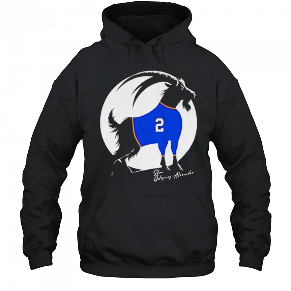 Shai Gilgeous Alexander x Goat Oklahoma City Thunder NBA Basketball shirt Hoodie