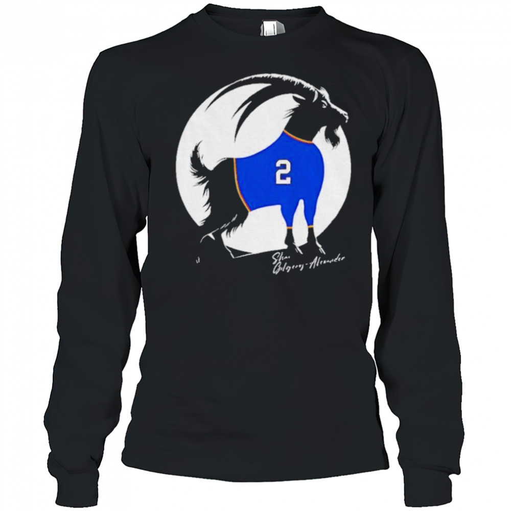 Shai Gilgeous Alexander x Goat Oklahoma City Thunder NBA Basketball shirt Long Sleeved