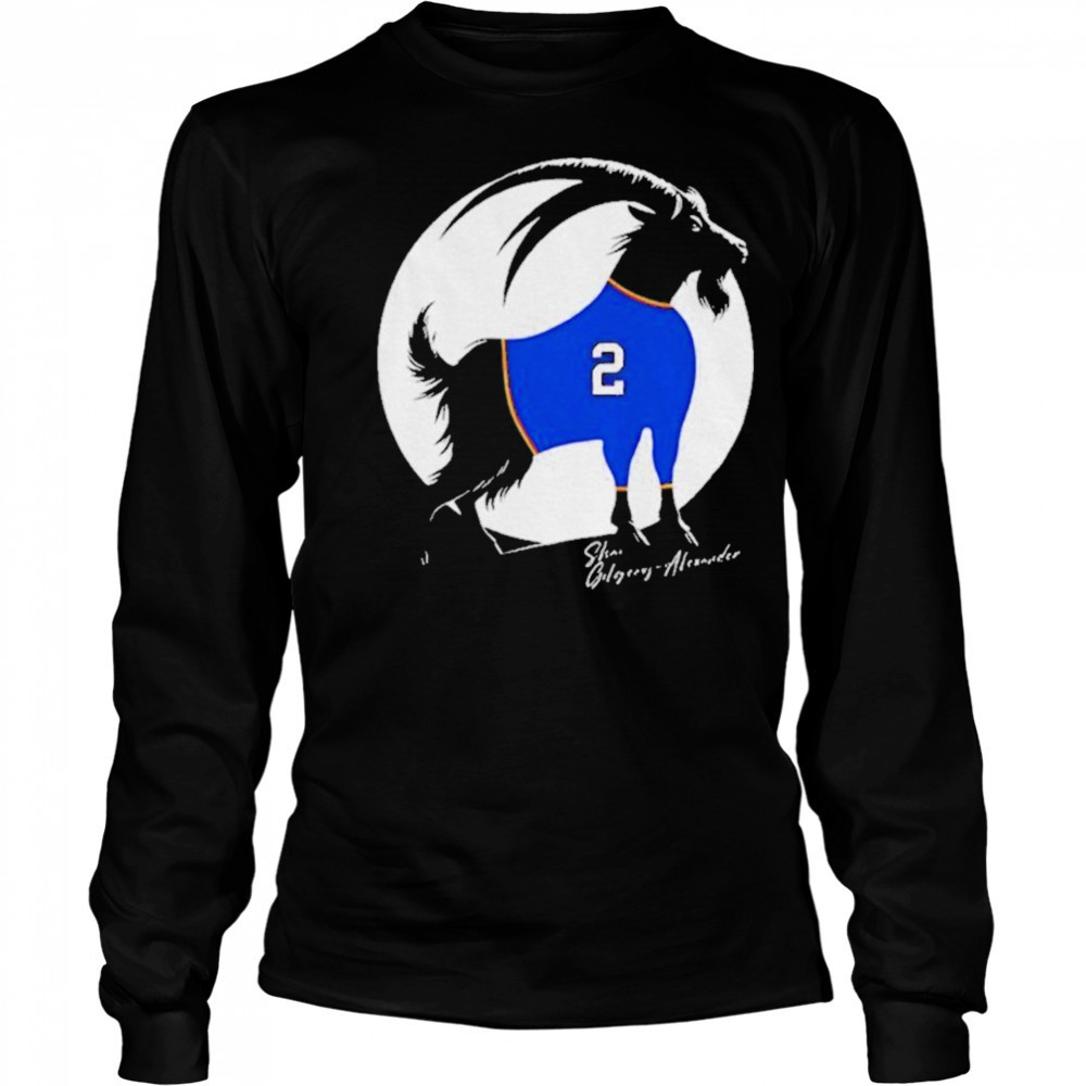 Shai Gilgeous Alexander x Goat Oklahoma City Thunder NBA Basketball shirt Long Sleeved