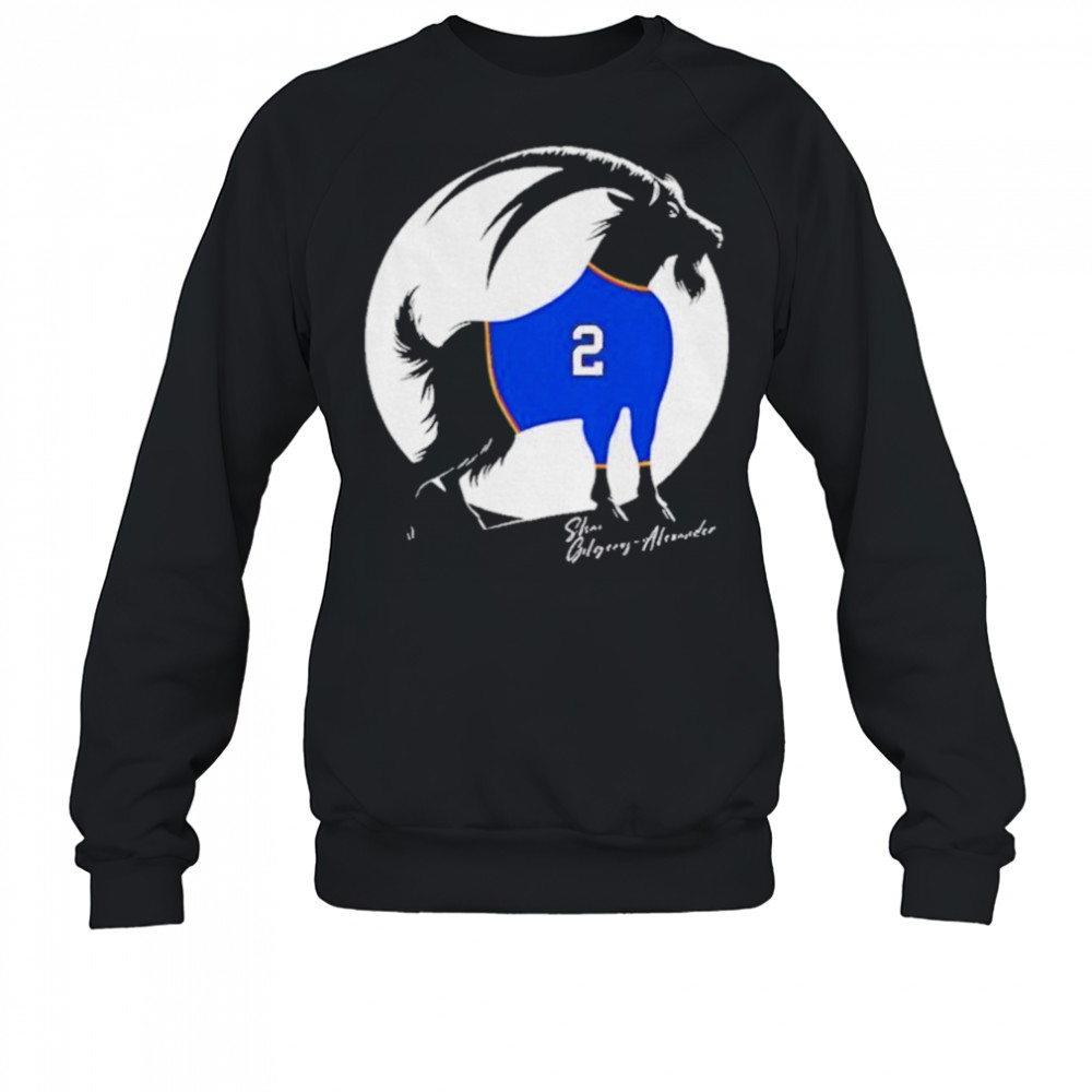 Shai Gilgeous Alexander x Goat Oklahoma City Thunder NBA Basketball shirt Sweatshirt