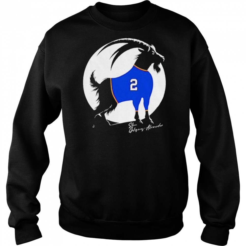 Shai Gilgeous Alexander x Goat Oklahoma City Thunder NBA Basketball shirt Hoodie