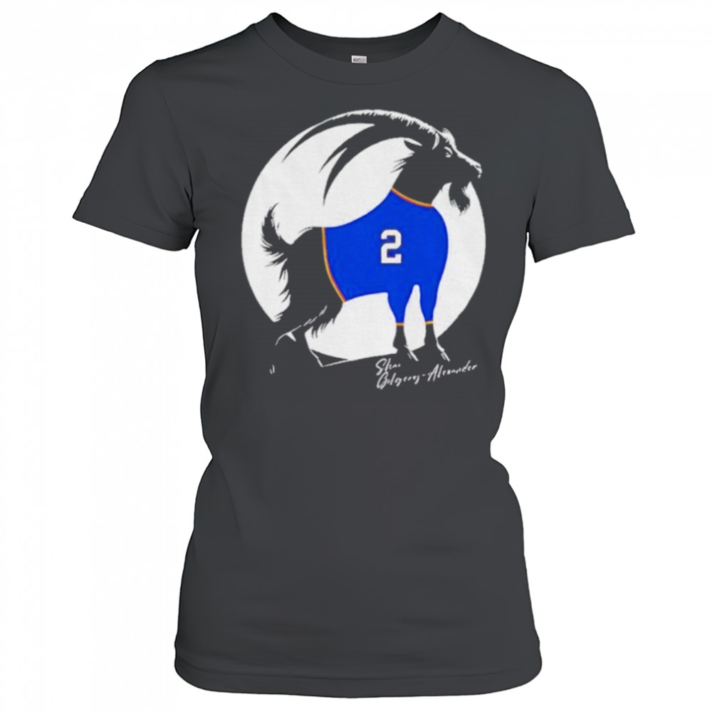 Shai Gilgeous Alexander x Goat Oklahoma City Thunder NBA Basketball shirt Women's T-shirt