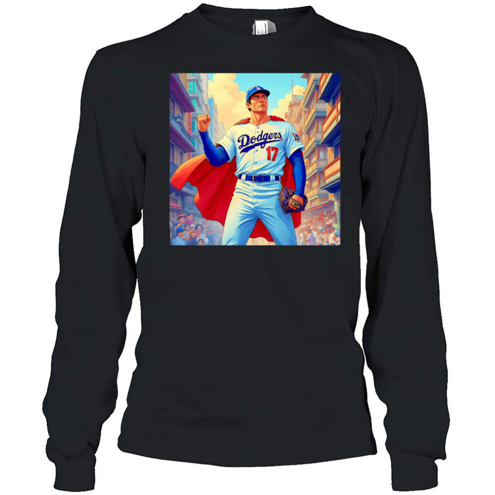 Shohei Ohtani Los Angeles Dodgers superman shirt Long Sleeved