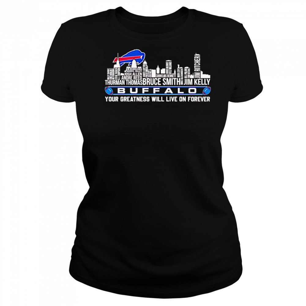 Skyline name Buffalo your greatness will live on forever shirt Women's T-shirt